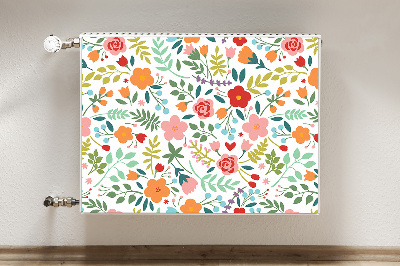 Cubierta decorativa del radiador Imagen con flores
