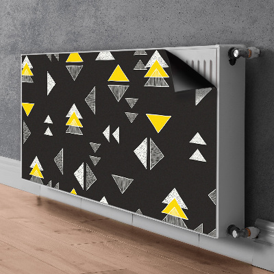Cubierta magnética para el radiador Triángulos dibujados