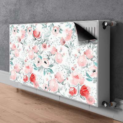 Cubierta decorativa del radiador Amapolas pintadas