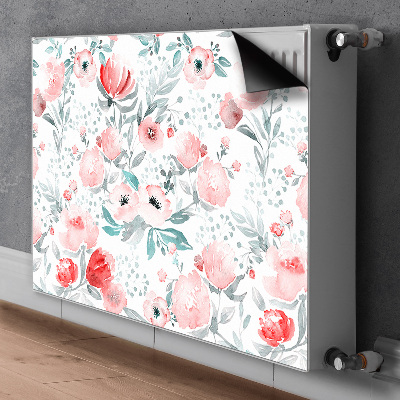 Cubierta decorativa del radiador Amapolas pintadas