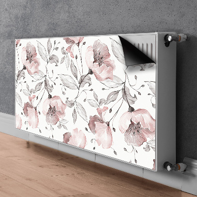 Cubierta decorativa del radiador Amapolas pastel