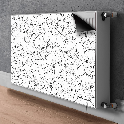 Cubierta decorativa del radiador Perro bulldog