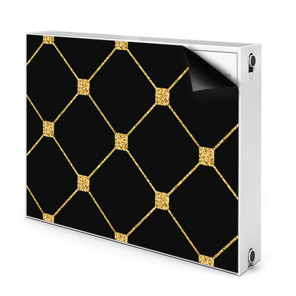 Cubierta magnética para radiador Diamantes dorados