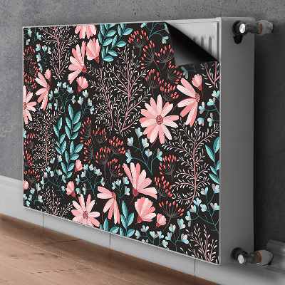 Cubierta magnética para radiador Flores vintage