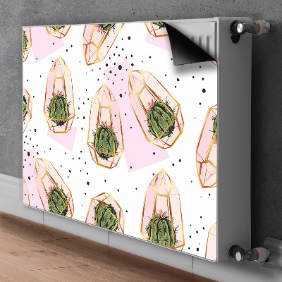 Funda magnética para el radiador Cactus geométricos