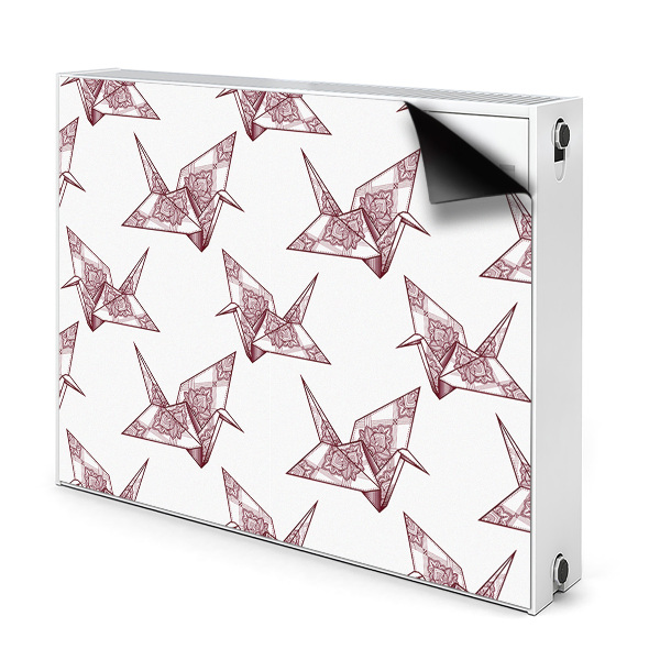 Funda magnética para el radiador Pájaros de origami