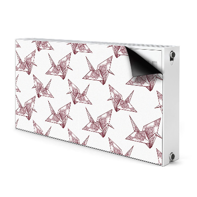 Funda magnética para el radiador Pájaros de origami