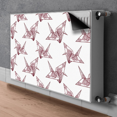 Funda magnética para el radiador Pájaros de origami