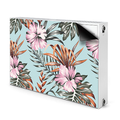 Cubierta magnética para radiador Flores Hibiscus