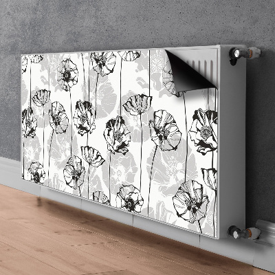 Cubierta magnética para radiador Flores de glamour