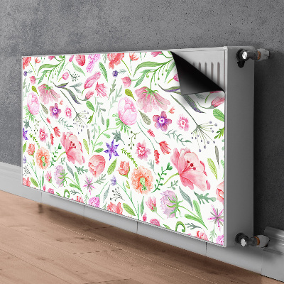 Cubierta decorativa del radiador Flores pintadas