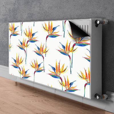 Cubierta magnética para radiador Flores coloridas
