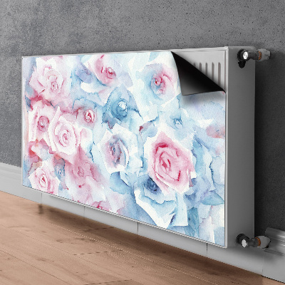 Cubierta decorativa del radiador Flores pastel