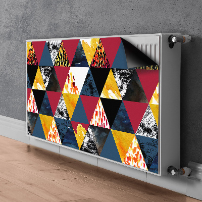 Cubierta decorativa del radiador Mosaico de triángulos