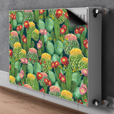 Cubierta magnética para radiador Cactus con flores