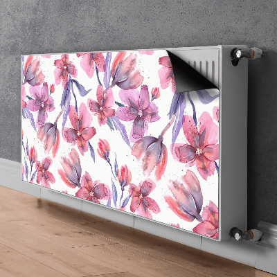 Cubierta decorativa del radiador Flores pastel