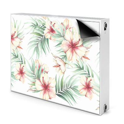 Funda magnética para el radiador Flores hawaianas