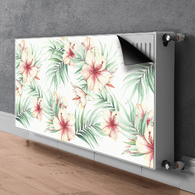 Funda magnética para el radiador Flores hawaianas