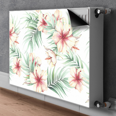 Funda magnética para el radiador Flores hawaianas