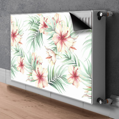 Funda magnética para el radiador Flores hawaianas