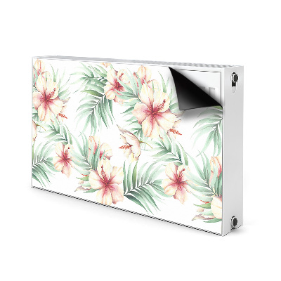 Funda magnética para el radiador Flores hawaianas