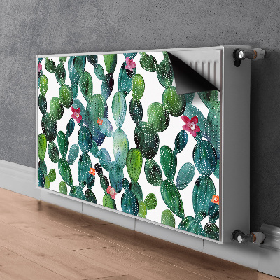 Funda magnética para el radiador Cactus con flores