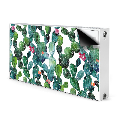 Funda magnética para el radiador Cactus con flores