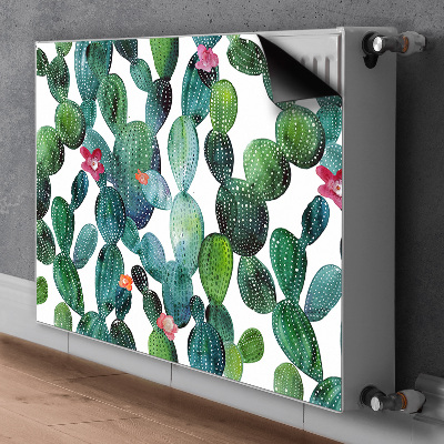 Funda magnética para el radiador Cactus con flores