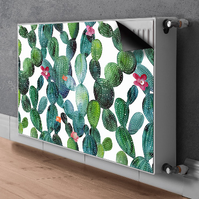 Funda magnética para el radiador Cactus con flores