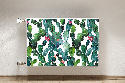 Funda magnética para el radiador Cactus con flores