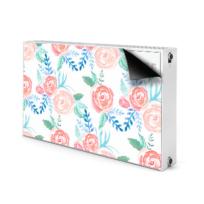 Funda magnética para el radiador Flores brillantes