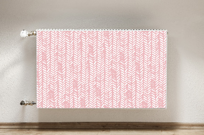 Funda magnética para el radiador Herringbone rosa