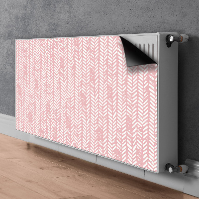 Funda magnética para el radiador Herringbone rosa