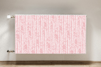 Funda magnética para el radiador Herringbone rosa