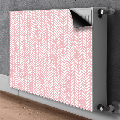 Funda magnética para el radiador Herringbone rosa