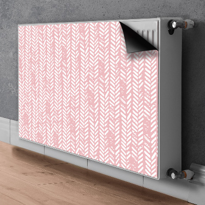 Funda magnética para el radiador Herringbone rosa