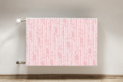 Funda magnética para el radiador Herringbone rosa