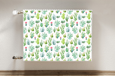 Cubierta decorativa del radiador Cactus pequeños