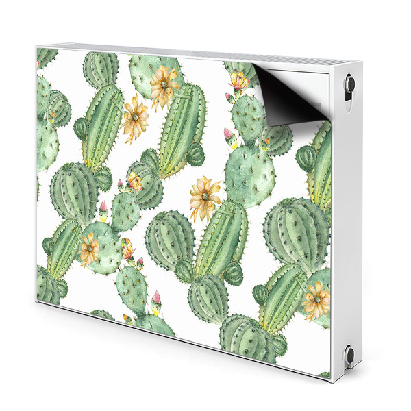 Funda magnética para el radiador Cactus con flores