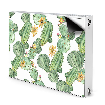 Funda magnética para el radiador Cactus con flores