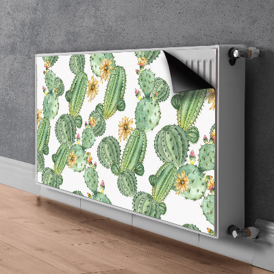 Funda magnética para el radiador Cactus con flores