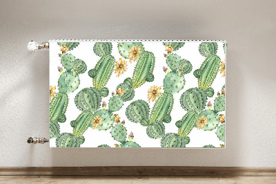 Funda magnética para el radiador Cactus con flores