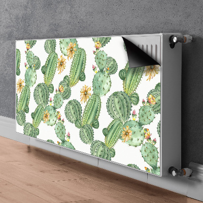 Funda magnética para el radiador Cactus con flores