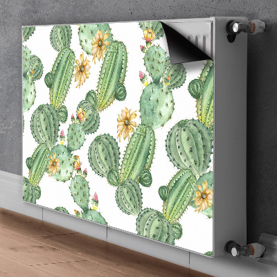 Funda magnética para el radiador Cactus con flores