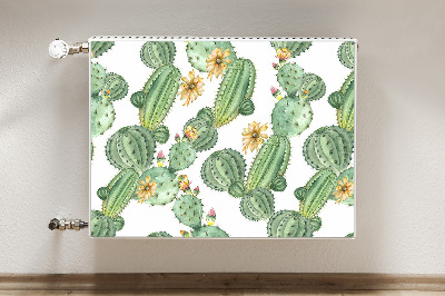 Funda magnética para el radiador Cactus con flores