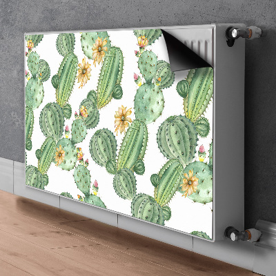 Funda magnética para el radiador Cactus con flores