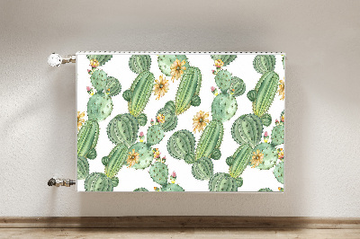 Funda magnética para el radiador Cactus con flores