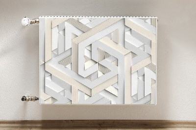 Cubierta magnética para radiador Líneas de geometría de patrón 3D
