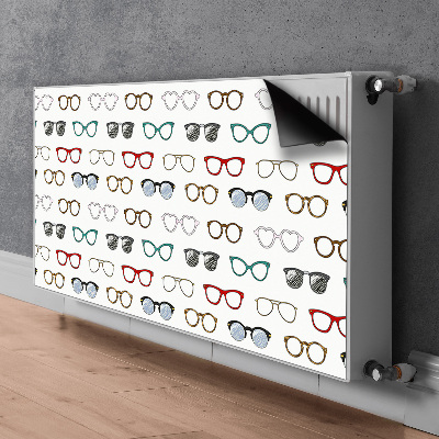 Funda magnética para el radiador Gafas retro