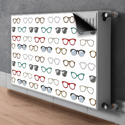 Funda magnética para el radiador Gafas retro